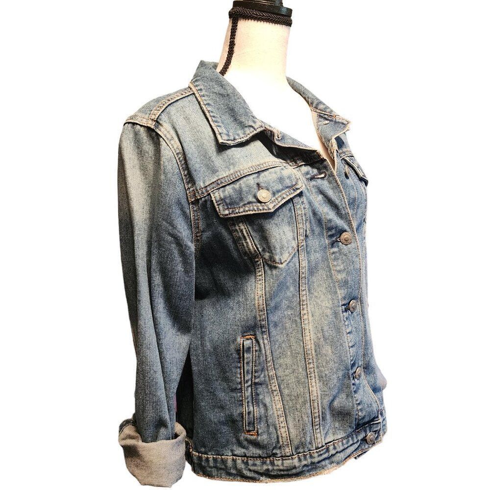 Silver Jeans Co. Denim Jacket in Medium Wash, Size Medium